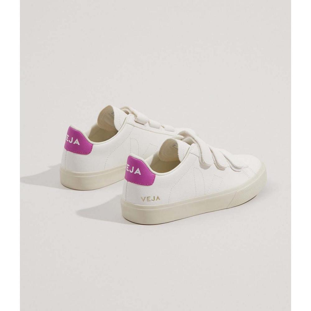 White/Purple Women's Veja RECIFE CHROMEFREE Sneakers | AU 624DFM